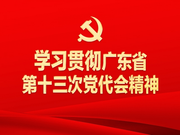 學習貫徹廣東省第十三次黨代會精神